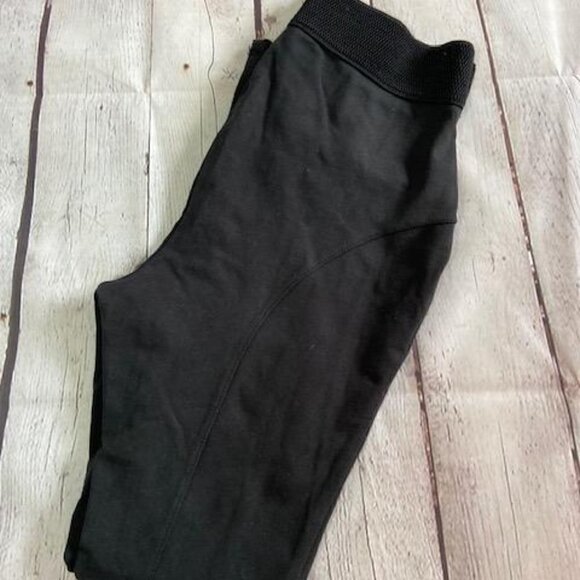 Faded Glory Pants - 𝅺women's Faded Glory  Black Zippered Leggings S / 4-6